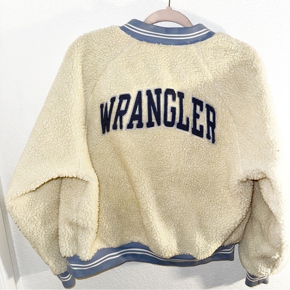 Wrangler white Sherpa Bonner jacket L - Picture 3 of 6